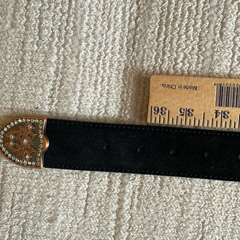 Leather belt western buckle - Picture 6 of 10